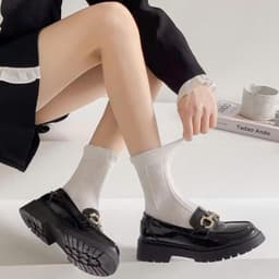 Set 5 Đôi Vớ Cotton Đính Nơ Họa Tiết Hoa Nhỏ Xinh Xắn Phong Cách Harajuku Cho Nữ tt76 6