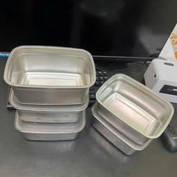 [COMBO 5] Hộp Inox 1500ML Dày Dặn, Nắp Đậy Silocon Hút Chân Không, zoang chống chàn - Khay Inox Đựng Đồ Tủ Lạnh 8