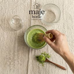 Bộ chawan và đế chasen thủy tinh pha matcha cao cấp. Cốc đánh trà matcha trong suốt phong cách Nhật Bản - Majehome 4