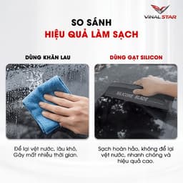 Gạt Mưa Kính Xe Silicon Blade Không Để Lại Vệt VINALSTAR, Thanh Gạt Silicon Vệ Sinh Ô Tô Siêu Sạch Dài 30cm 7