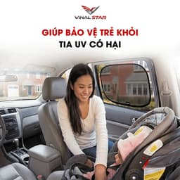 Tấm Chắn Nắng Ô Tô Bám Tĩnh Điện Không Cần Giác Hút VINALSTAR, Tấm Chắn Che Nắng Xe Hơi Chống Tia UV Giảm Nhiệt Cửa Kí 8