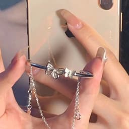 Lắc Tay Nữ Titan Cute Hình Bướm Trái Tim Chữ Phúc - Vòng Tay Cặp Đôi Kiềng Cứng Thả Charm Phụ Kiện Thời Trang Cao Cấp 8