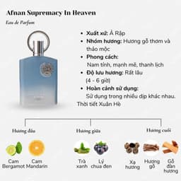 Nước Hoa Nam AFNAN Supremacy In Heaven EDP 100ML 3