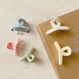 Kẹp Tóc Gắp 6 Răng NHÀ CÚ Kẹp Mái Kẹp Nửa Tóc Nhựa Cao Cấp Phong Cách Hàn Quốc Màu Pastel 5788 6