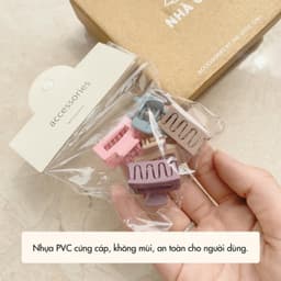 Kẹp Tóc Gắp 6 Răng NHÀ CÚ Kẹp Mái Kẹp Nửa Tóc Nhựa Cao Cấp Phong Cách Hàn Quốc Màu Pastel 5788 8