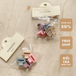 Kẹp Tóc Gắp 6 Răng NHÀ CÚ Kẹp Mái Kẹp Nửa Tóc Nhựa Cao Cấp Phong Cách Hàn Quốc Màu Pastel 5788 7