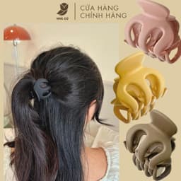 Kẹp Tóc Gắp 6 Răng NHÀ CÚ Kẹp Mái Kẹp Nửa Tóc Nhựa Cao Cấp Phong Cách Hàn Quốc Màu Pastel 5788 1