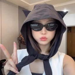 Mũ Lưỡi Trai Chống Nắng Kèm Khăn Buộc Đầu Thời Trang(giadunglinhtran) 6