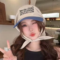 Mũ Lưỡi Trai Chống Nắng Kèm Khăn Buộc Đầu Thời Trang(giadunglinhtran) 8