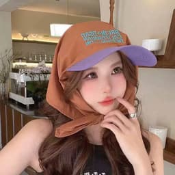 Mũ Lưỡi Trai Chống Nắng Kèm Khăn Buộc Đầu Thời Trang(giadunglinhtran) 9