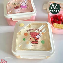 Hộp Cơm Hoạt Hình MIFFY & HAPPY BORIS Siêu Dễ Thương Tiện Lợi 🍀 2