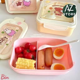 Hộp Cơm Hoạt Hình MIFFY & HAPPY BORIS Siêu Dễ Thương Tiện Lợi 🍀 3
