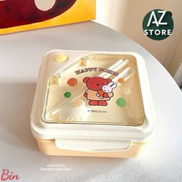Hộp Cơm Hoạt Hình MIFFY & HAPPY BORIS Siêu Dễ Thương Tiện Lợi 🍀 8
