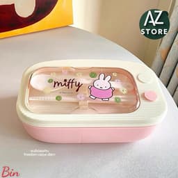 Hộp Cơm Hoạt Hình MIFFY & HAPPY BORIS Siêu Dễ Thương Tiện Lợi 🍀 9