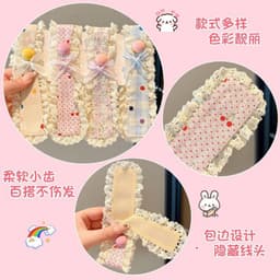 Set 2 Băng Đô Miếng Dán Tóc Velcro Magic Dán Hoa Dễ Thương Thời Trang Hàn Quốc - Phụ Kiện Tóc 🎀🎀FREESHIP🎀🎀 4