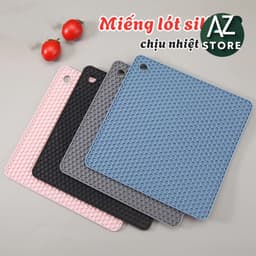 Combo 2 Miếng Lót Silicon Cách Nhiệt, Tấm Lót Chống Xước Chịu Nhiệt Lên Tới 200 độ Dễ Dàng Vệ Sinh AL 🍀 1