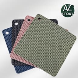 Combo 2 Miếng Lót Silicon Cách Nhiệt, Tấm Lót Chống Xước Chịu Nhiệt Lên Tới 200 độ Dễ Dàng Vệ Sinh AL 🍀 4