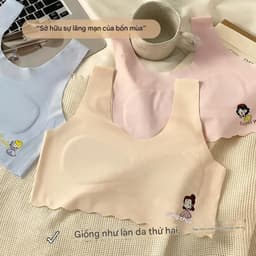 [2 LỚP MỎNG MÁT] Áo lá cho bé gái dạng su áo lót học sinh có lót mỏng mát từ 32-57kg 5
