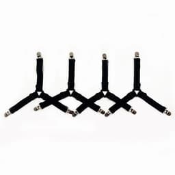 BỘ 4 KẸP CHUN CỐ ĐỊNH GA GIƯỜNG CHỐNG XÊ DỊCH ĐIỀU CHỈNH ĐƯỢC - Kẹp giữ góc nệm, dây thun co giãn, lắp đặt dễ dàng 6