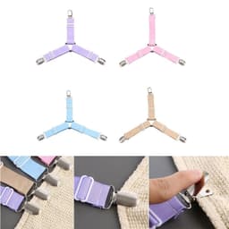 BỘ 4 KẸP CHUN CỐ ĐỊNH GA GIƯỜNG CHỐNG XÊ DỊCH ĐIỀU CHỈNH ĐƯỢC - Kẹp giữ góc nệm, dây thun co giãn, lắp đặt dễ dàng 7