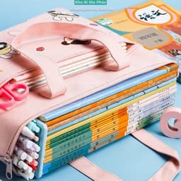 Túi Xách Cặp Học Thêm Cho Học Sinh Tiểu Học, Túi đựnġ Hồ Sơ, Túi đựnġ Tài Liệu A4 5