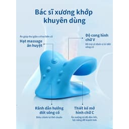🧘 GỐI CHỮ C KÉO GIÃN ĐỐT SỐNG CỔ & MASSAGE TRỊ LIỆU CAO CẤP – GIẢI PHÁP CHO NGƯỜI ĐAU MỎI VAI GÁY 4