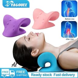 🧘 GỐI CHỮ C KÉO GIÃN ĐỐT SỐNG CỔ & MASSAGE TRỊ LIỆU CAO CẤP – GIẢI PHÁP CHO NGƯỜI ĐAU MỎI VAI GÁY 1