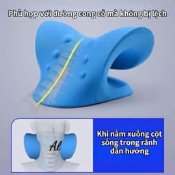 🧘 GỐI CHỮ C KÉO GIÃN ĐỐT SỐNG CỔ & MASSAGE TRỊ LIỆU CAO CẤP – GIẢI PHÁP CHO NGƯỜI ĐAU MỎI VAI GÁY 2