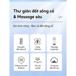 🧘 GỐI CHỮ C KÉO GIÃN ĐỐT SỐNG CỔ & MASSAGE TRỊ LIỆU CAO CẤP – GIẢI PHÁP CHO NGƯỜI ĐAU MỎI VAI GÁY 5