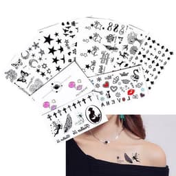(LT) Hình Xăm Dán Cổ Phong Hoa Bỉ Ngạn Tiên Hiệp Anime Sticker Tattoo Mini Cute Y2K Gothic Punk Aesthetic 4