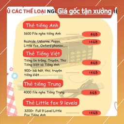 Combo Loa Đài Craven 3 Pin Thẻ Nhớ 8G Usb FM Máy Nghe Nhạc Mini Tắm Ngôn Ngữ Tiếng Anh Tiếng Trung Tiếng Việt Cho Bé 3