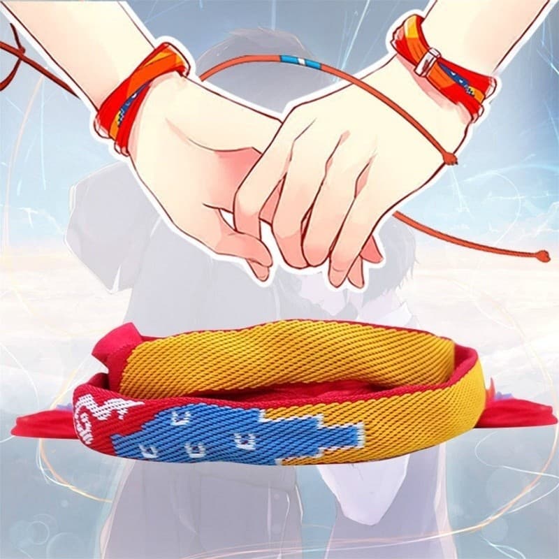 Vòng Tay Dây Đỏ Kimi no Na Wa (Your Name) Cosplay Anime - Lắc Tay Bện Dây Nam Nữ Phong Cách Nhật Bản Quà Tặng Fan Anime