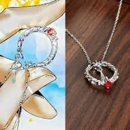 Dây Chuyền Thiên Quan Tứ Phúc Hoa Thành Tạ Liên Lồng Nhẫn Bone Ring - Vòng Cổ Cosplay Anime BL Cổ Phong 2