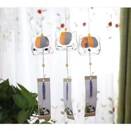 Chuông Gió Furin Nyanko Sensei Hữu Nhân Sổ Natsume Yuujinchou Mèo Madara Thủy Tinh Handmade Anime Nhật Bản Quà Tặng 3