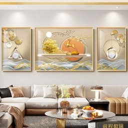 Bộ 3 Tranh Tráng Gương Nghệ Thuật In UV5D Treo Phòng Khách Và Phòng Ngủ Sang Trọng - Hoàng Gia Decor 2