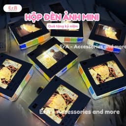Hộp Đèn ảnh MINI, hộp ảnh lưu niêm lưu giữ khoảnh khắc làm quà kỷ niệm Valentine 14/2 8/3 20/10 sinh nhật  - Erashop 1