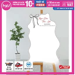 Bảng ký tên đám cưới Formex 5mm – Bảng lưu bút cô dâu chú rể – Hafu House, Hafu Decor Hafu Wedding 5