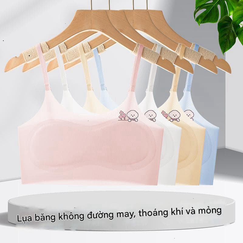 [2 LỚP MỎNG MÁT] Áo lá cho bé gái dạng su áo lót học sinh có lót mỏng mát từ 32-57kg