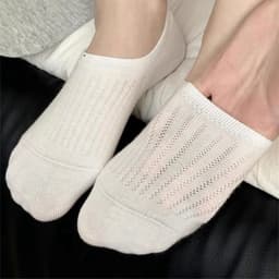 Set 5 Đôi Tất lưới mỏng ngắn cho phụ nữ, chất liệu cotton thoáng khí, basic thời trang LILIRIA tt89 4