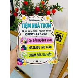 BẢNG MENU DỊCH VỤ, BẢNG WELCOME-CHỮ FOMEX 5 mm-THIẾT KẾ THEO YÊU CẦU_HAFUHOUSE Xưởng SX Hafu House 7