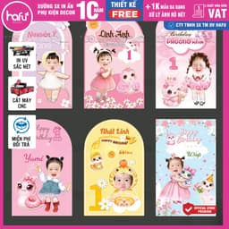 [HỎA TỐC] Phông in trang trí thôi nôi sinh nhật cho bé ( Nhiều kích thước) - Hafu House, Hafu Decor Xưởng SX Hafu House 3