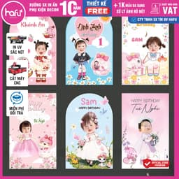 [HỎA TỐC] Phông in trang trí thôi nôi sinh nhật cho bé ( Nhiều kích thước) - Hafu House, Hafu Decor Xưởng SX Hafu House 4