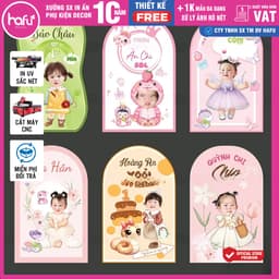 [HỎA TỐC] Phông in trang trí thôi nôi sinh nhật cho bé ( Nhiều kích thước) - Hafu House, Hafu Decor Xưởng SX Hafu House 7