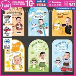 [HỎA TỐC] Phông in trang trí thôi nôi sinh nhật cho bé ( Nhiều kích thước) - Hafu House, Hafu Decor Xưởng SX Hafu House 9