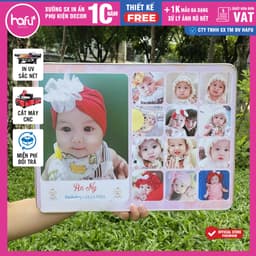 Bảng thành tích kèm ảnh 12 tháng trang trí sinh nhật, nhà cửa, tiệc thôi nôi...Khung ảnh 12 tháng cho bé - Hafu House Xư 5