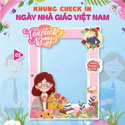 KHUNG CHECKIN CẦM TAY NGÀY NHÀ GIÁO VIỆT NAM 20-11 - HAFU HOUSE [01-30] Xưởng SX Hafu House 2