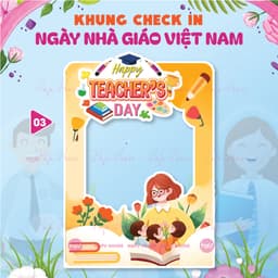 KHUNG CHECKIN CẦM TAY NGÀY NHÀ GIÁO VIỆT NAM 20-11 - HAFU HOUSE [01-30] Xưởng SX Hafu House 3