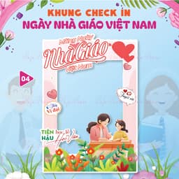 KHUNG CHECKIN CẦM TAY NGÀY NHÀ GIÁO VIỆT NAM 20-11 - HAFU HOUSE [01-30] Xưởng SX Hafu House 4