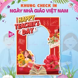 KHUNG CHECKIN CẦM TAY NGÀY NHÀ GIÁO VIỆT NAM 20-11 - HAFU HOUSE [01-30] Xưởng SX Hafu House 7
