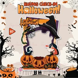 KHUNG CHECKIN CẦM TAY HALLOWEEN - HAFU HOUSE [01-30] Xưởng SX Hafu House 7
